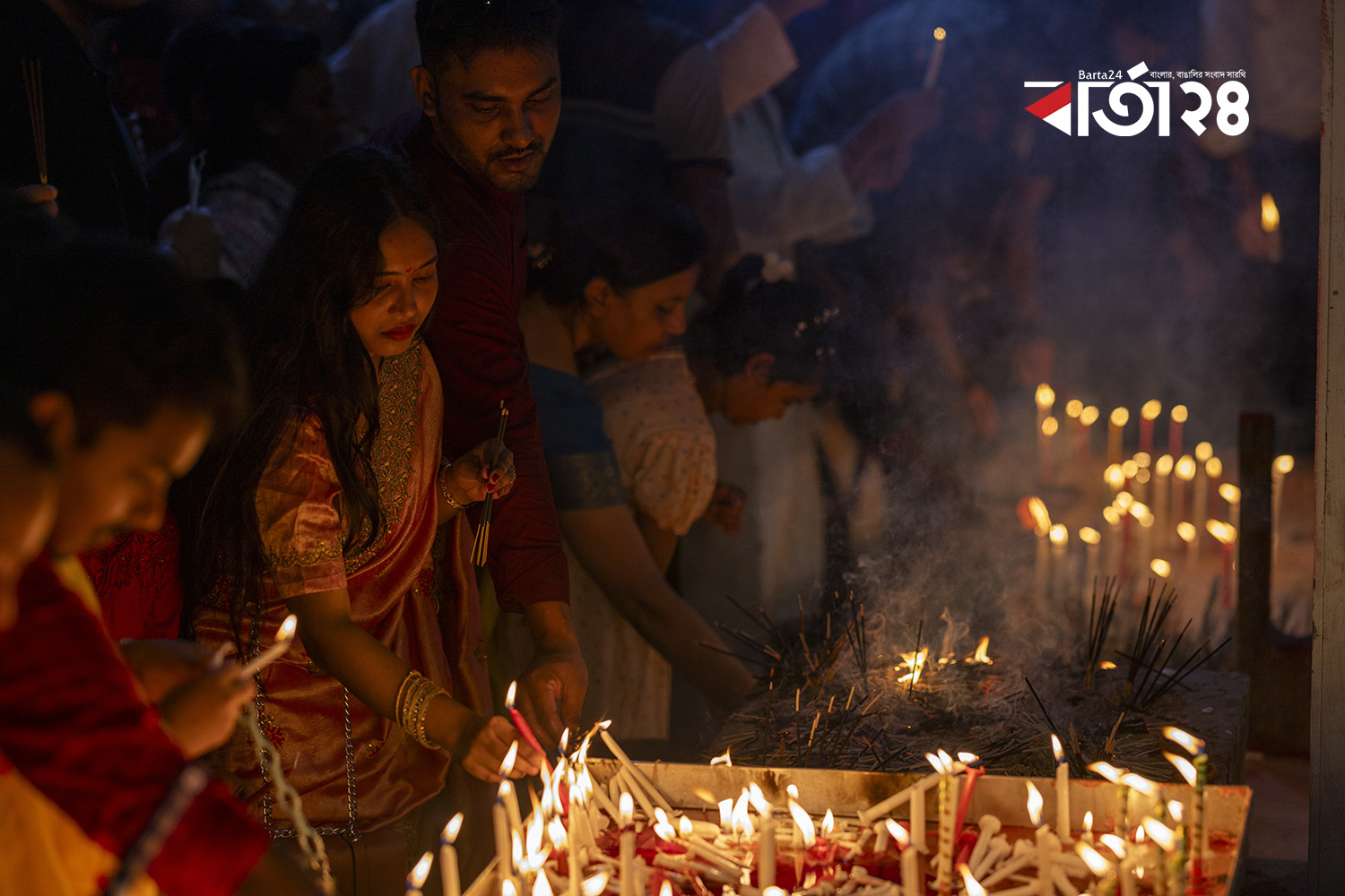 ৩১ অক্টোবর দেশ জুড়ে মহাসমারোহে পালিত হয়েছে দীপাবলি।  ছবি: বার্তা২৪.কম/নূর-এ-আলম