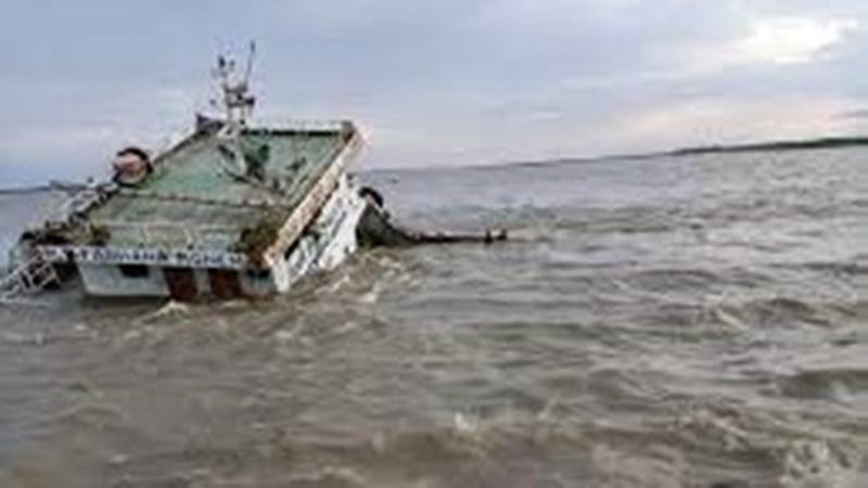 A coal carrying ship sank in the Meghna